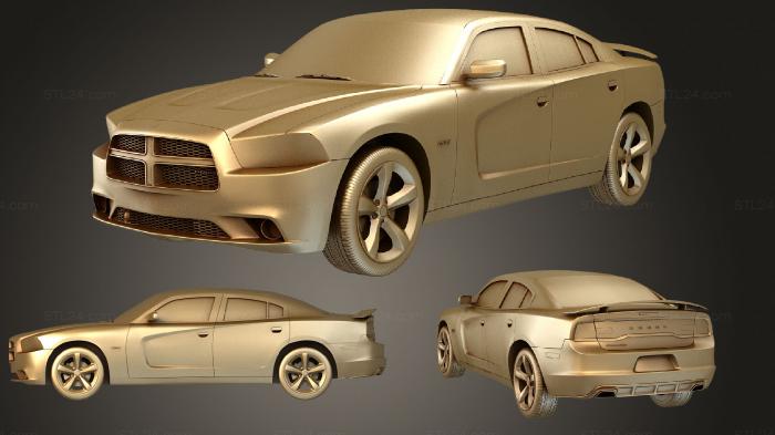 Автомобили и транспорт (Dodge Charger HQинтерьер 2011, CARS_1288) 3D модель для ЧПУ станка