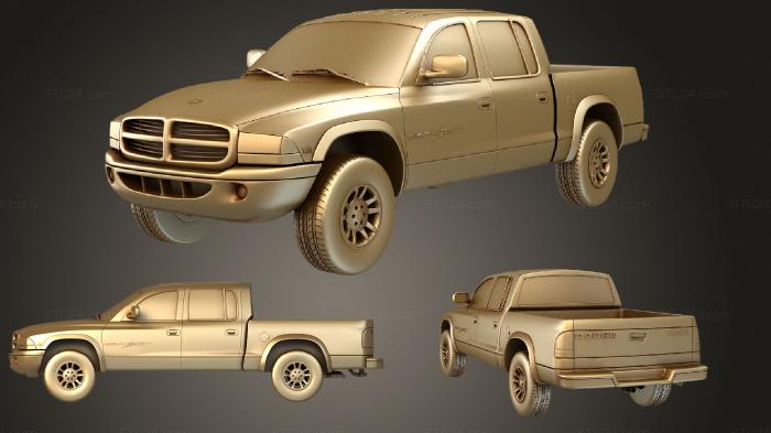 Автомобили и транспорт (Спортивный квадроцикл Dodge Dakota (Mk2) 2000, CARS_1295) 3D модель для ЧПУ станка