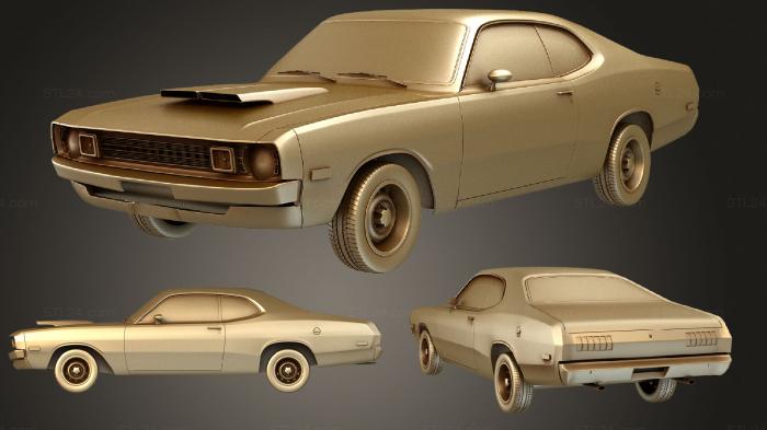Автомобили и транспорт (Dodge Demon 340 (LM29) 1972, CARS_1296) 3D модель для ЧПУ станка