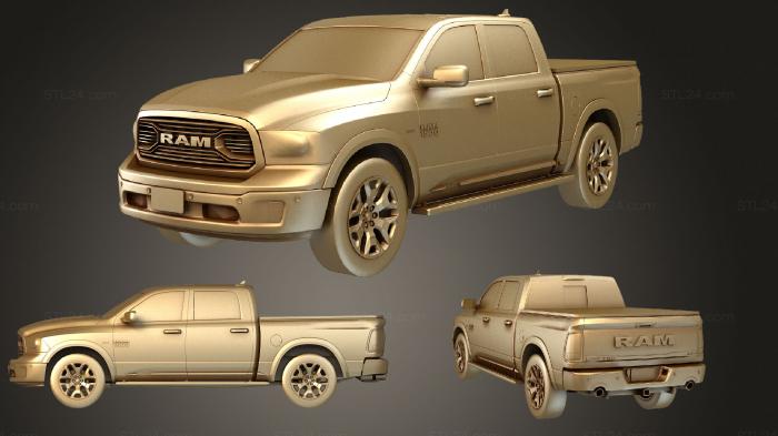 Автомобили и транспорт (Комплект Dodge RAM 1500 Laramie Limited 2015 lowpoly, CARS_1311) 3D модель для ЧПУ станка