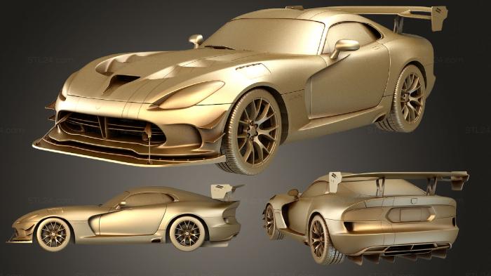 Vehicles (Dodge Viper ACR 2016 set, CARS_1318) 3D models for cnc