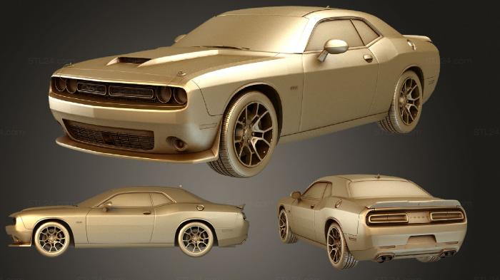 Автомобили и транспорт (Dodge Challenger TA 392 2017, CARS_1324) 3D модель для ЧПУ станка