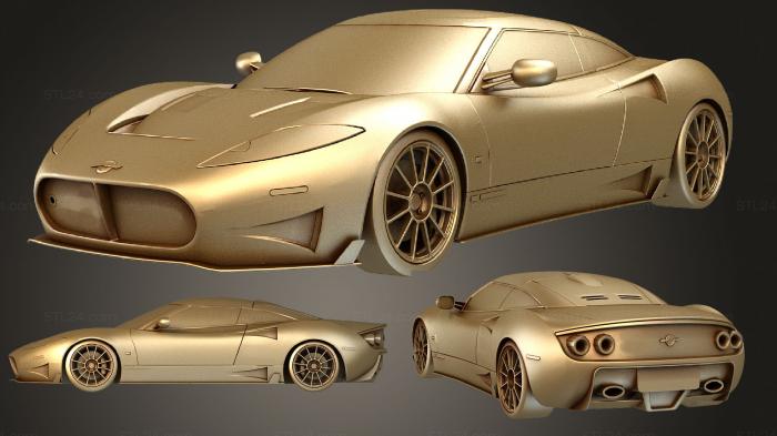 Автомобили и транспорт (DSRFX Spyker C8Прелиатор 2017, CARS_1343) 3D модель для ЧПУ станка