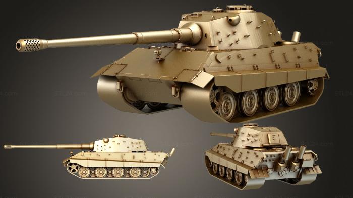 Vehicles (E 75 German Heavy Tank, CARS_1356) 3D models for cnc