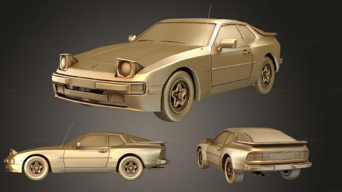 Vehicles (Early Porsche 944 with interior rev, CARS_1357) 3D models for cnc