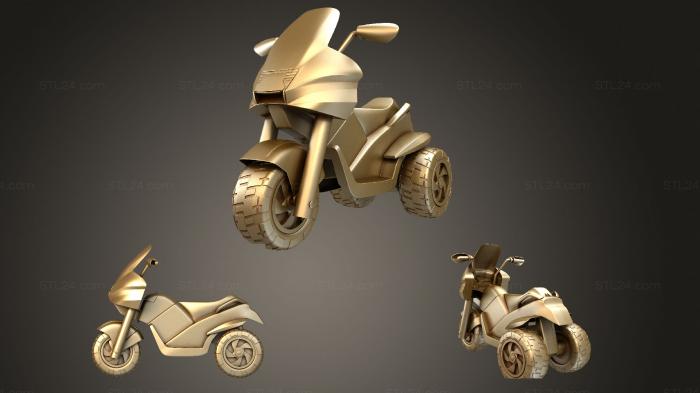 Автомобили и транспорт (Детский электромобиль, CARS_1363) 3D модель для ЧПУ станка