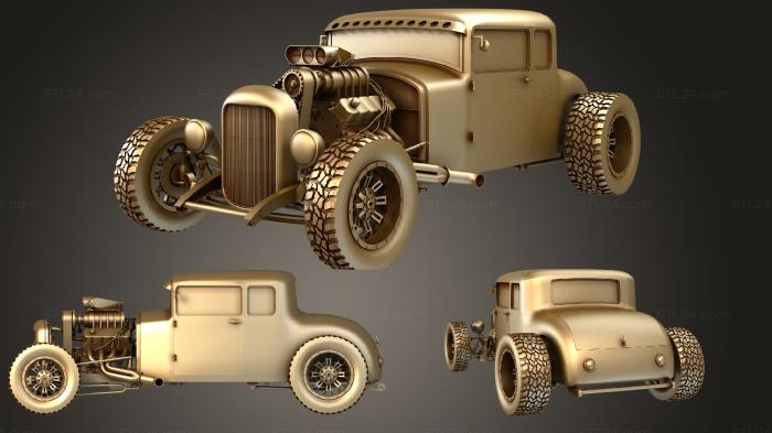 Vehicles (Fallout Style Hot Rod, CARS_1379) 3D models for cnc