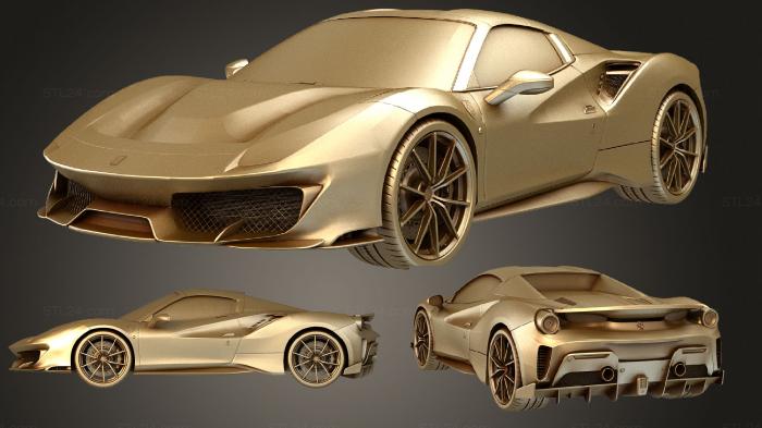 Vehicles (Ferarrir Spider 488 Pista 2020, CARS_1385) 3D models for cnc