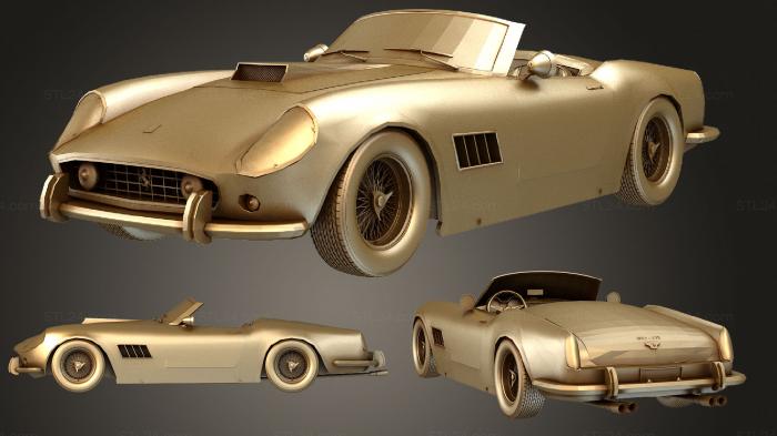 Vehicles (Ferrari 250 GT SWB California Spyder, CARS_1387) 3D models for cnc