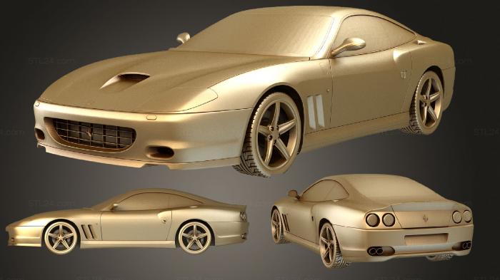 Автомобили и транспорт (Ferrari 575M Маранелло 2002 2006, CARS_1398) 3D модель для ЧПУ станка