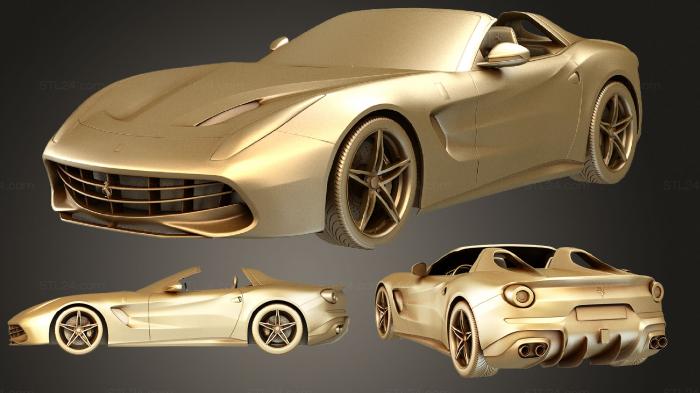 Автомобили и транспорт (Студия Ferrari F60America 2015, CARS_1405) 3D модель для ЧПУ станка