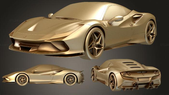 Vehicles (Ferrari F8 Tributo 2020, CARS_1423) 3D models for cnc