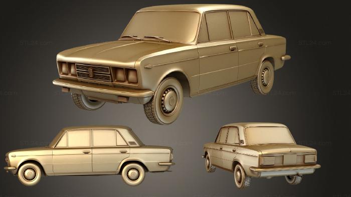Автомобили и транспорт (Fiat 125 Специальный 1970, CARS_1429) 3D модель для ЧПУ станка