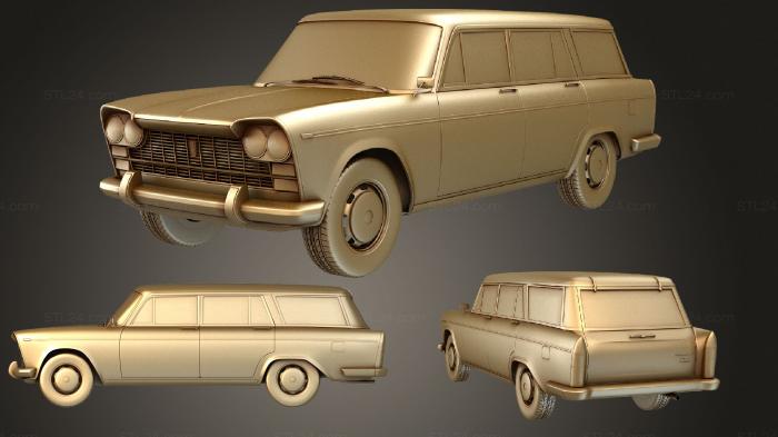 Vehicles (Fiat 2300 Familiare 1963, CARS_1442) 3D models for cnc