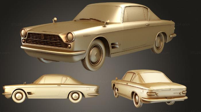 Vehicles (Fiat 2300 S coupe 1961, CARS_1443) 3D models for cnc
