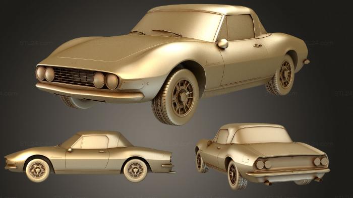 Автомобили и транспорт (Fiat Dino (135) Spider 2400 1969, CARS_1450) 3D модель для ЧПУ станка