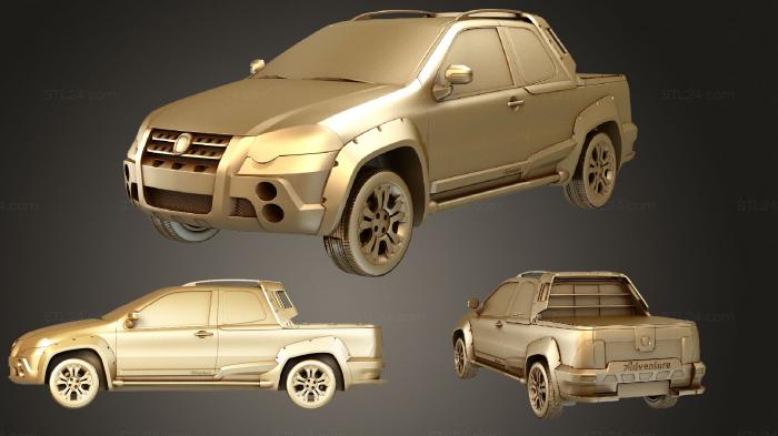 Vehicles (Fiat Strada Adventure set, CARS_1458) 3D models for cnc