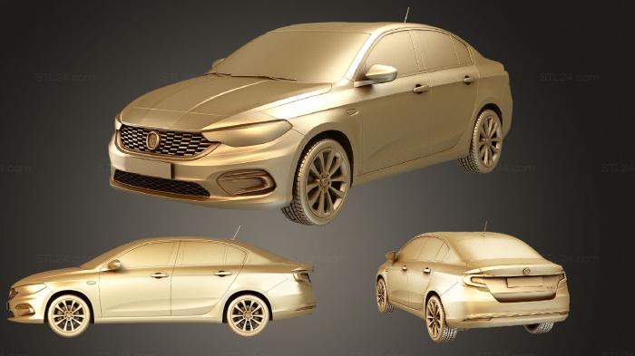 Автомобили и транспорт ( Fiat Tipo 2016, CARS_1462) 3D модель для ЧПУ станка