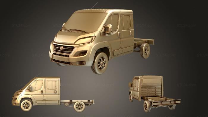 Vehicles (Fiat Ducato Chassis Truck Crew 3450 WB 2019, CARS_1475) 3D models for cnc