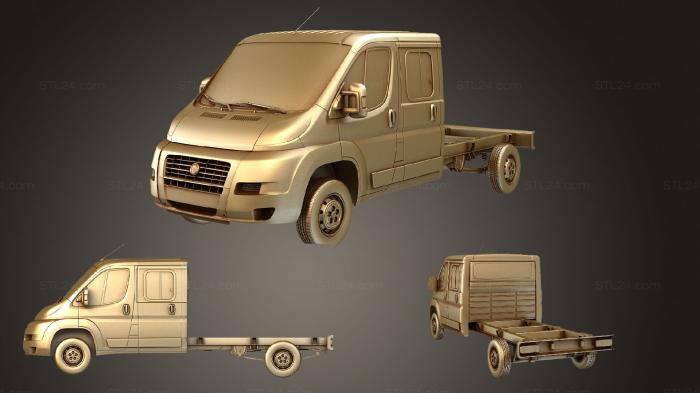 Автомобили и транспорт (Кабина экипажа грузовика на шасси Fiat Ducato 4035WB 2014, CARS_1476) 3D модель для ЧПУ станка