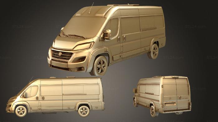 Автомобили и транспорт (Fiat Ducato Scuolabus 2014, CARS_1482) 3D модель для ЧПУ станка