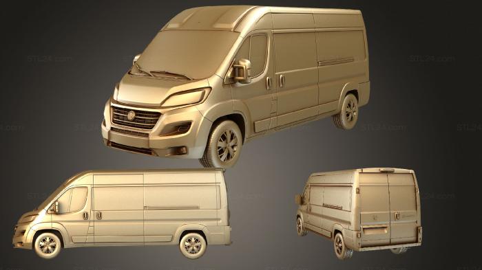 Автомобили и транспорт (Фургон fiat ducato l3h2 2014, CARS_1486) 3D модель для ЧПУ станка