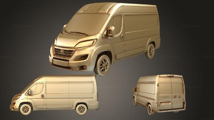 Автомобили и транспорт (Fiat e ducato фургон l2h2 2022, CARS_1489) 3D модель для ЧПУ станка