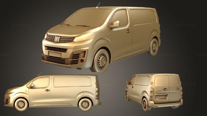 Автомобили и транспорт (Fiat scudo l2 2022rar, CARS_1491) 3D модель для ЧПУ станка
