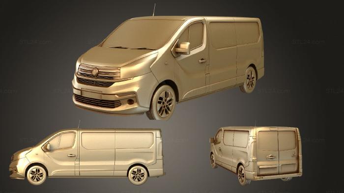 Автомобили и транспорт (Фургон Fiat Talento L2 2017, CARS_1496) 3D модель для ЧПУ станка