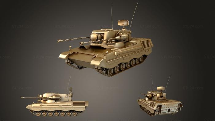 Vehicles (Flakanzer Gepard AA Gun, CARS_1502) 3D models for cnc