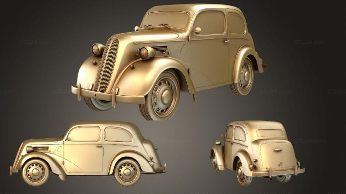 Автомобили и транспорт (Ford Anglia седан 2 двери E494A 1949, CARS_1510) 3D модель для ЧПУ станка