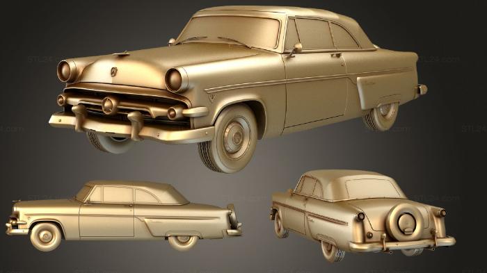 Автомобили и транспорт (Ford Crestline (76B) Sunliner 1954, CARS_1523) 3D модель для ЧПУ станка
