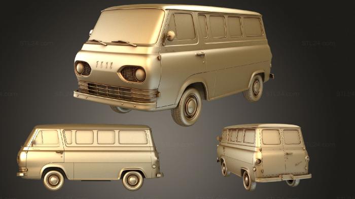 Автомобили и транспорт (Ford E series (Mk1) Falcon Club Универсал 1963, CARS_1533) 3D модель для ЧПУ станка