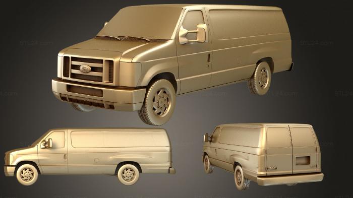 Автомобили и транспорт (Ford E series (Mk5) Пассажирский фургон 2011, CARS_1536) 3D модель для ЧПУ станка