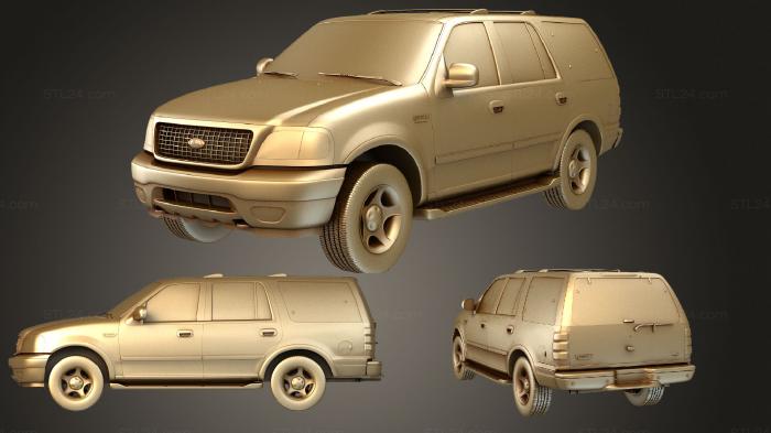 Автомобили и транспорт (Ford Expedition (Mk1) (UN93) 1998, CARS_1538) 3D модель для ЧПУ станка