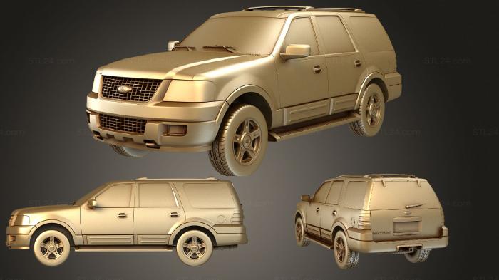 Автомобили и транспорт (Ford Expedition (Mk2) 2003, CARS_1539) 3D модель для ЧПУ станка