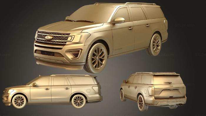Автомобили и транспорт (Ford Expedition (Mk4) (U553) MAX Platinum 2017, CARS_1540) 3D модель для ЧПУ станка