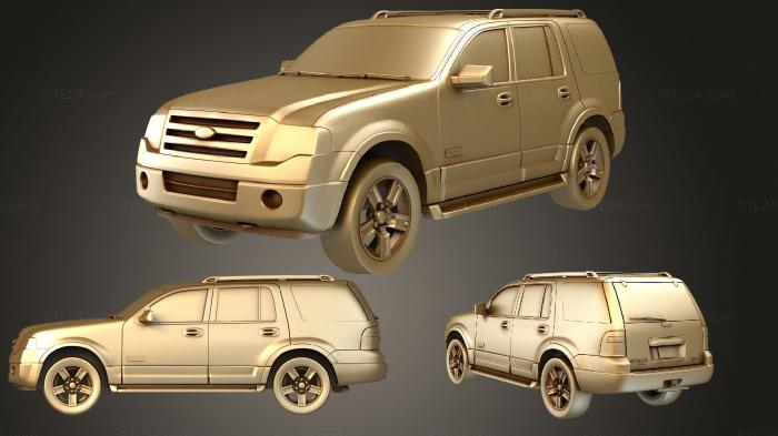 Автомобили и транспорт (Ford expedition 2007, CARS_1541) 3D модель для ЧПУ станка