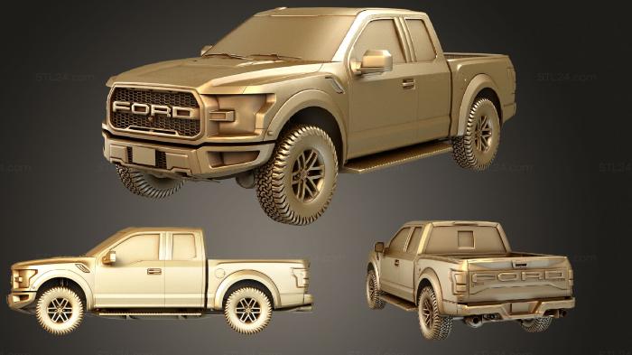 Автомобили и транспорт (Ford F150 Raptor 2017, CARS_1558) 3D модель для ЧПУ станка