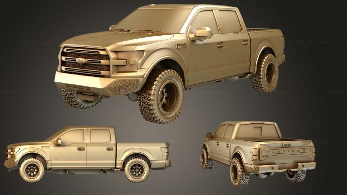 Автомобили и транспорт (Ford F150 Raptor с тюнингом, CARS_1561) 3D модель для ЧПУ станка