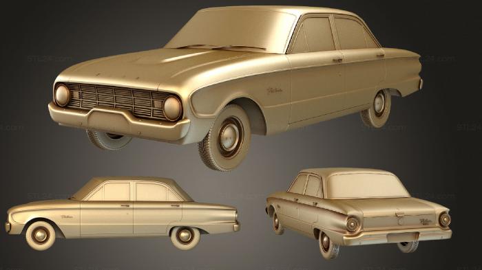 Автомобили и транспорт (Ford Falcon (AU) (Mk1) (XK) 1960, CARS_1565) 3D модель для ЧПУ станка