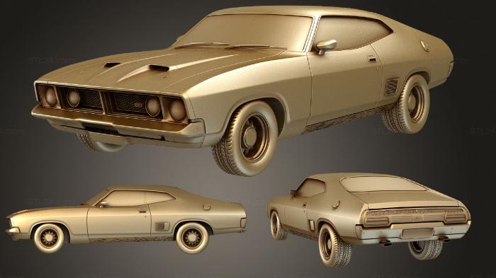 Автомобили и транспорт (Ford Falcon (AU) (Mk3) (XB) GT Купе 1973, CARS_1568) 3D модель для ЧПУ станка