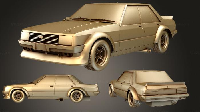 Автомобили и транспорт (Ford Falcon (AU) (Mk4) (XD) Tru Blu 1981, CARS_1571) 3D модель для ЧПУ станка