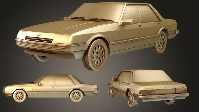 Автомобили и транспорт (Ford Falcon (AU) (Mk4f) (XE) седан 1982, CARS_1572) 3D модель для ЧПУ станка