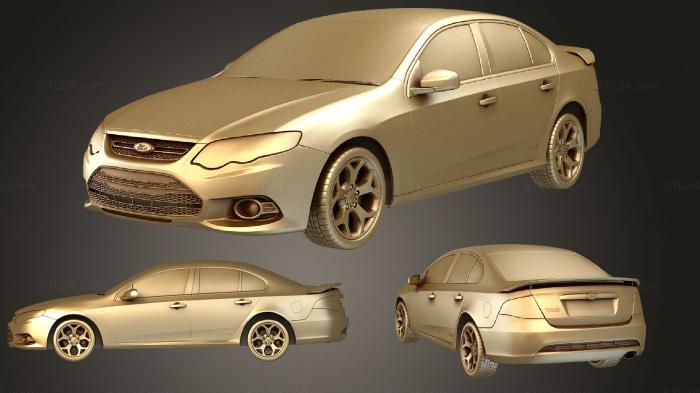 Автомобили и транспорт (Ford Falcon (Mk7) (FG) седан XR6 2011, CARS_1579) 3D модель для ЧПУ станка