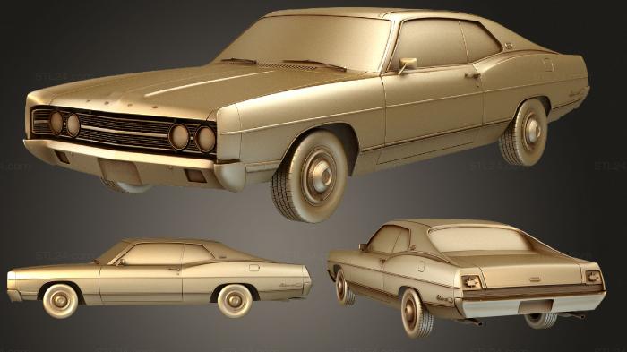 Автомобили и транспорт (Ford Galaxie (Mk4) 500 фастбэк 1969, CARS_1590) 3D модель для ЧПУ станка