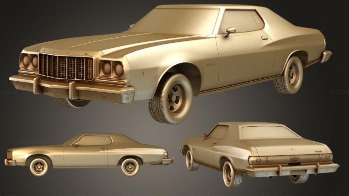 Vehicles (Ford Gran Torino hardtop 2door 1974, CARS_1593) 3D models for cnc