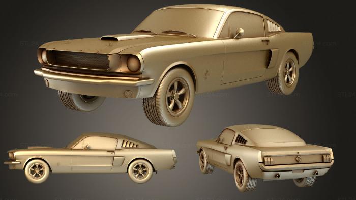 Vehicles (Ford Mustang (Mk1) fastback 1965, CARS_1604) 3D models for cnc
