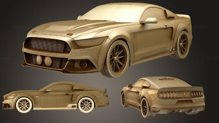 Автомобили и транспорт (Ford Mustang Элеонора 2015, CARS_1611) 3D модель для ЧПУ станка