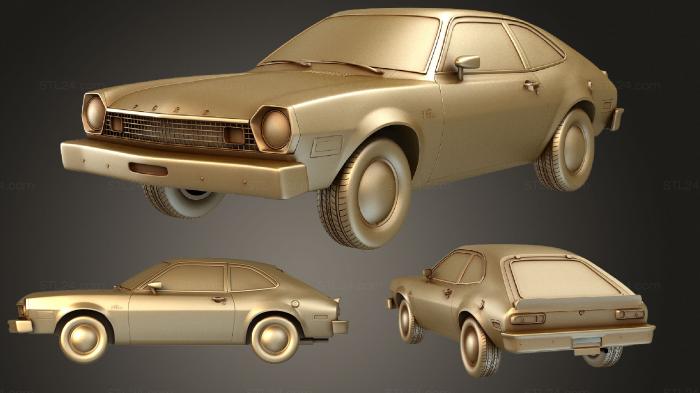 Автомобили и транспорт (Ford Pinto хэтчбек 1976, CARS_1623) 3D модель для ЧПУ станка